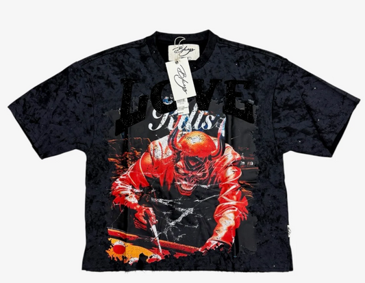 BKYS-  “LOVE” Cropped Shirt